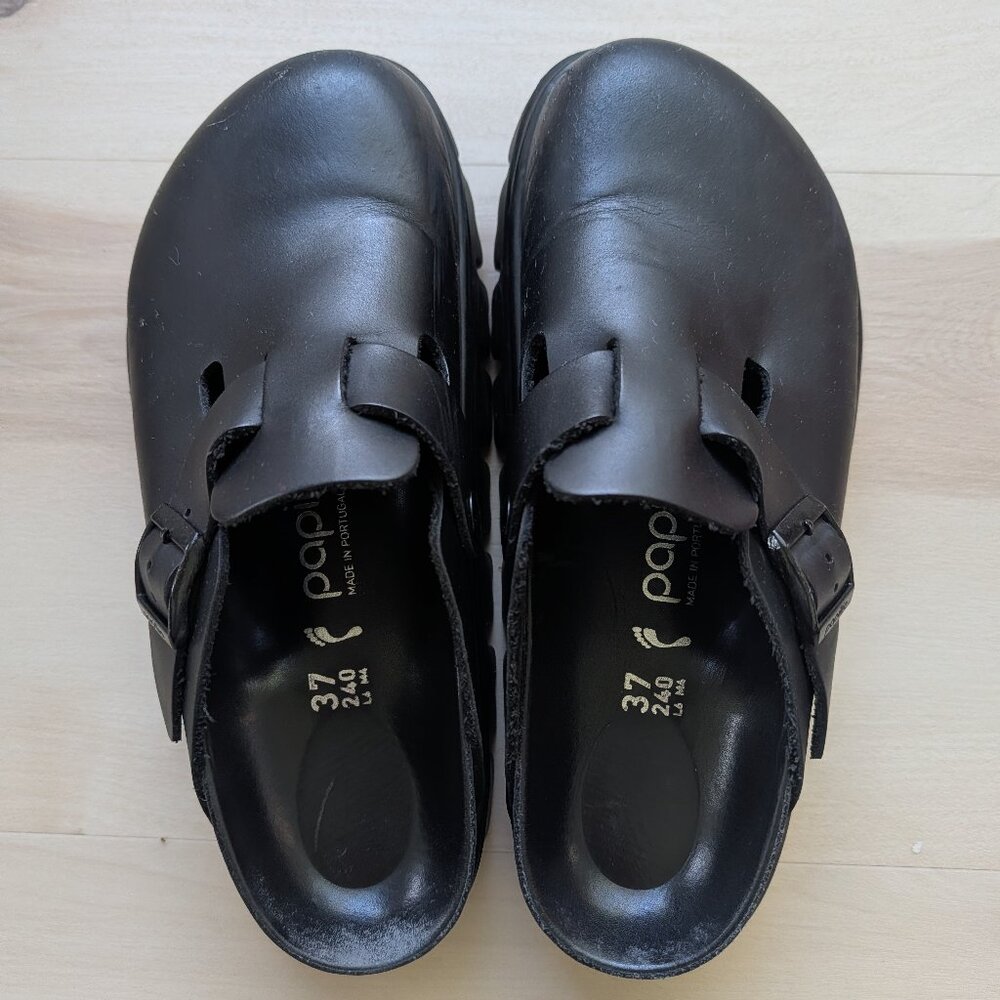 Birkenstock Papillio Boston Chunky Clog Leather Upper